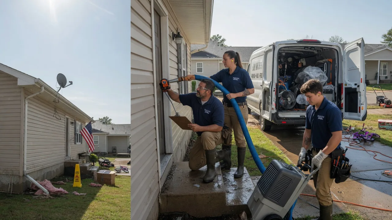 Ceiling Water Damage Restoration in Emden, MO near me